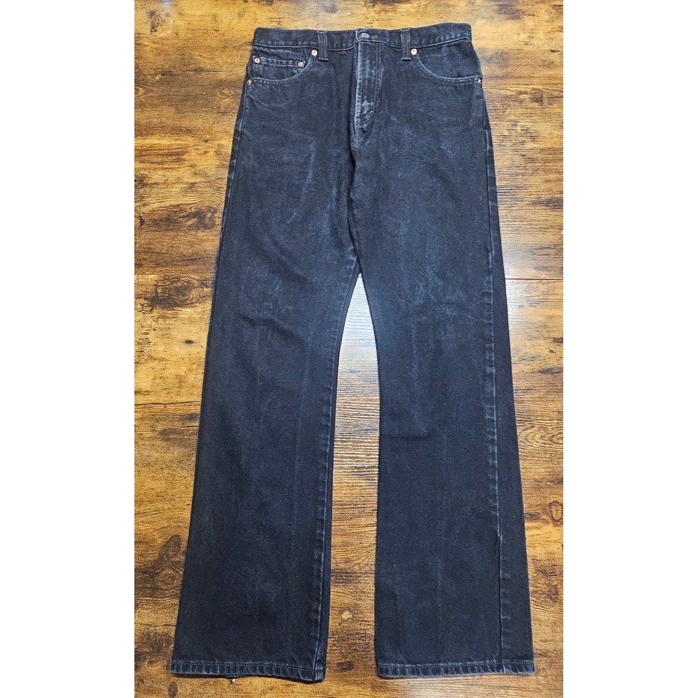 VTG Levis 517 Mens Black Boot Cut Denim Jeans 34x34 Cotton Y2K